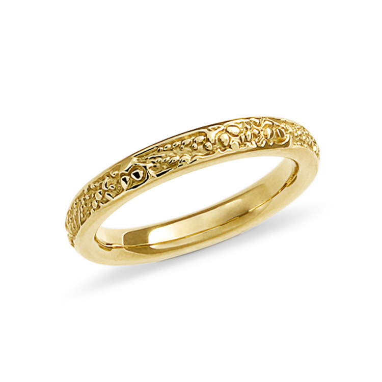 Ring Faun 3 mm 585 Gold Ringweite 52