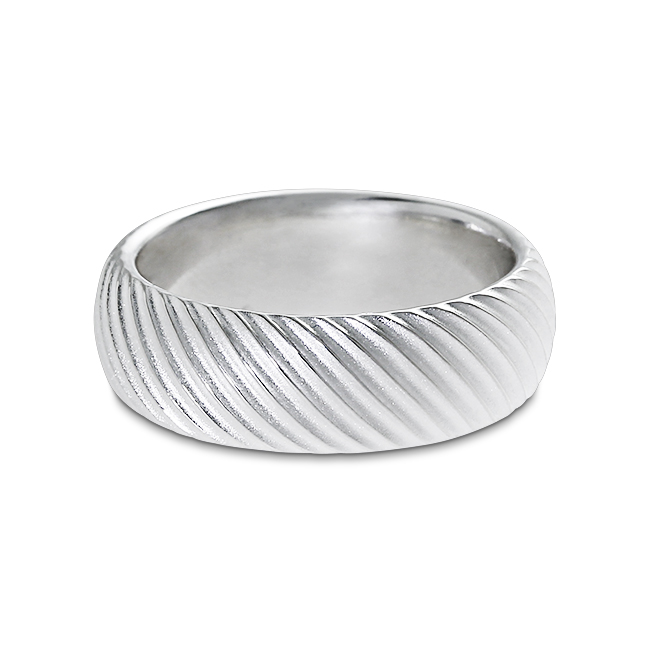 Ring Silber Waves Ringweite 52