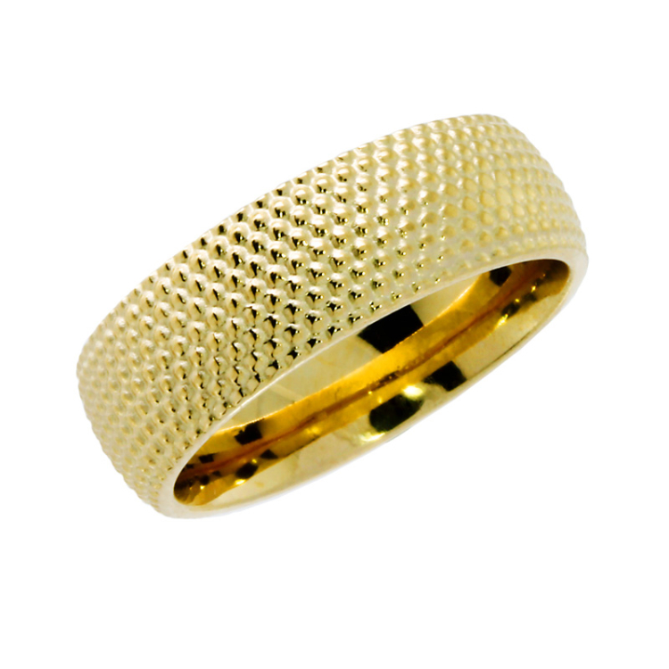 Ring Dots 7 mm 585 Gelbgold Ringweite 56