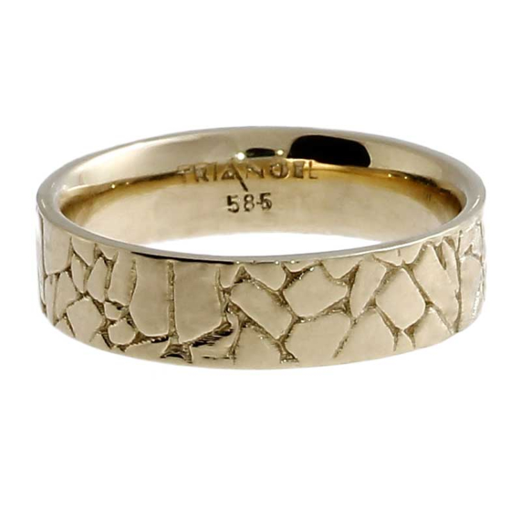 Ring Boulder 6 mm 585 Gold Ringweite 56