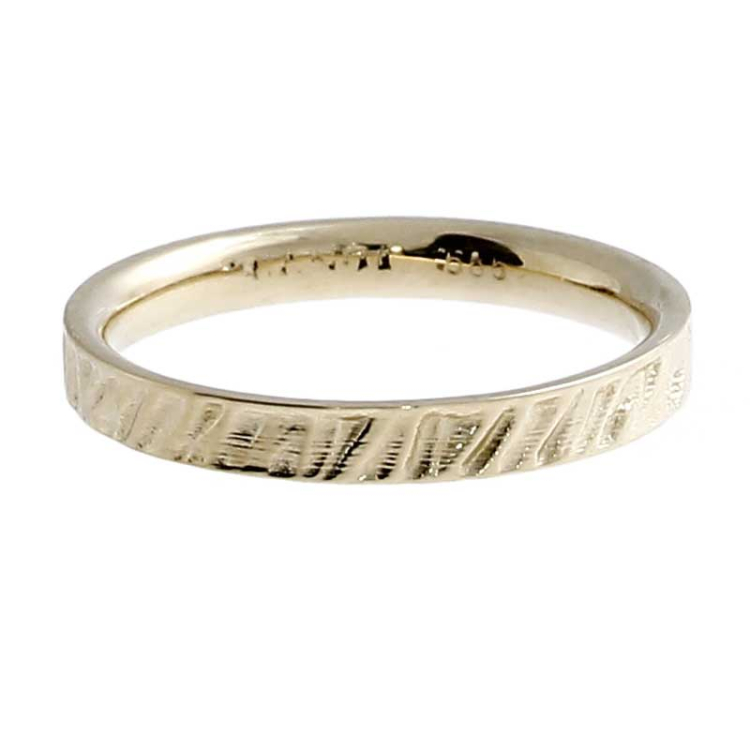 Ring Lamello 3 mm 585 Gold Ringweite 58