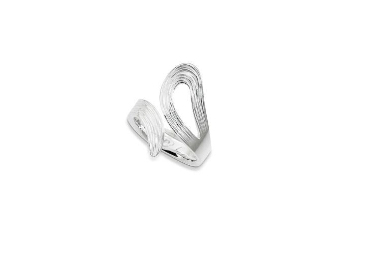 Ring Crease Schlaufe Silber 925 Ringweite 60
