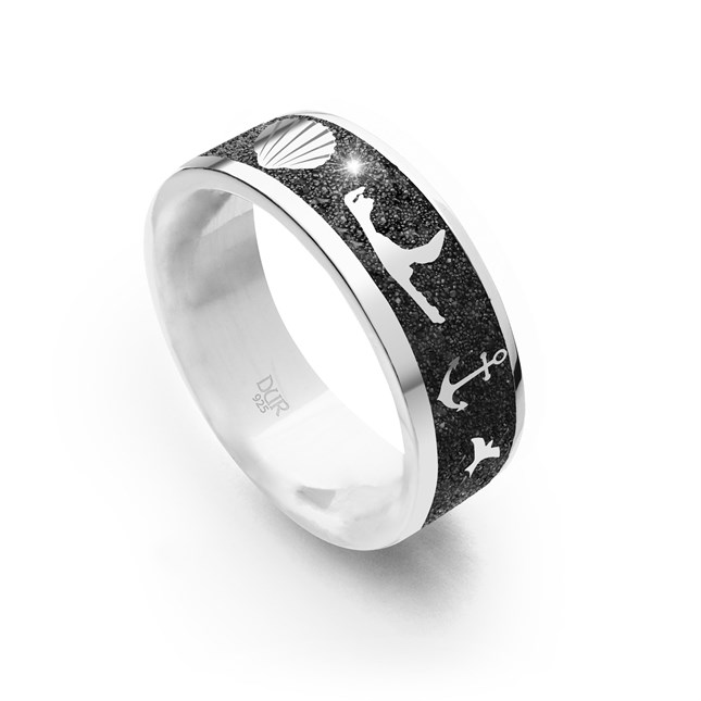 Nachtring Sylt Lavasand 7 mm Ringweite 62