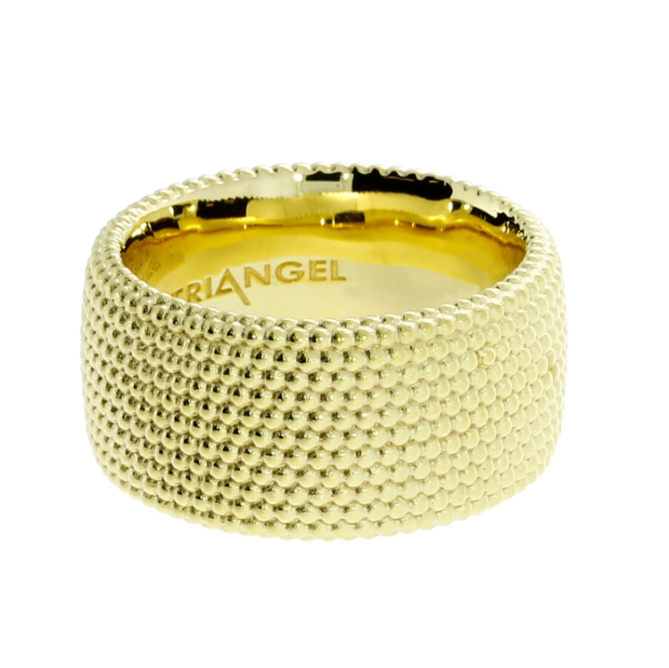 Ring Gold 585 Dots No1 Breite 10 mm Ringweite 64
