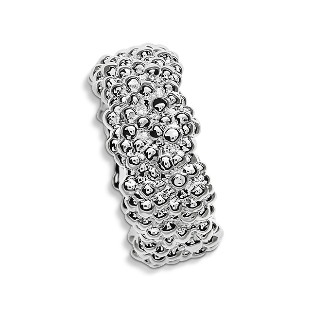 Ring Dots Silber polliert 8 mm Ringweite 64
