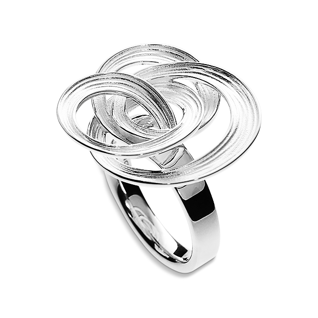 Ring Crease Silber Hullahup Ringweite 68