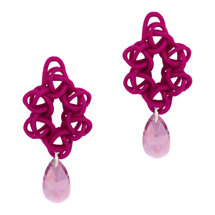 FABNORA Cosmos Anhänger Summer Wine / Light Amethyst small Polyamid